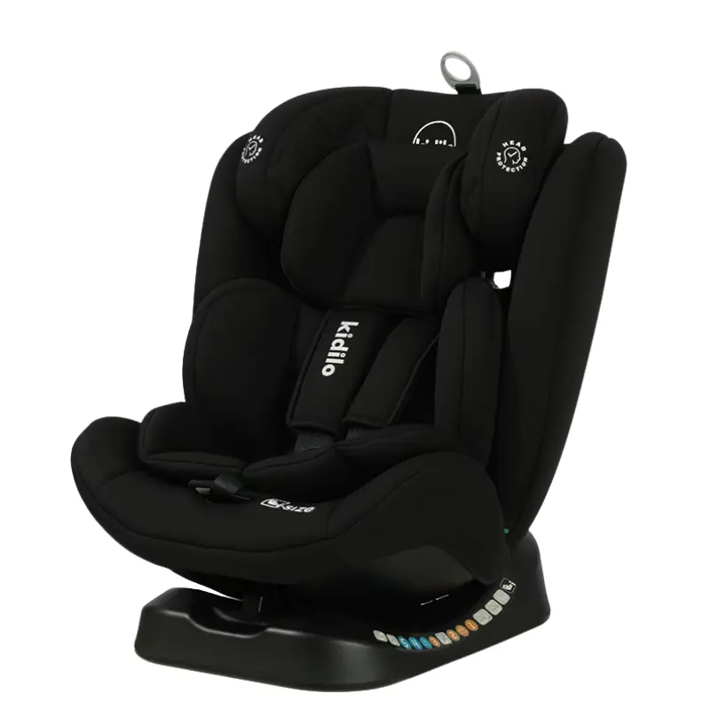 Siège Auto Bébé Kidilo YB110A Noir – Sécurité, Confort et Design Évolutif de 0 à 6 Ans