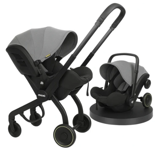 Poussette 2 en 1 i-Size MAX – Siège Auto et Poussette Bébé – Gris
