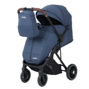 Poussette valise réversible avec cache pieds et Sac 6530 Kidilo - Bleu