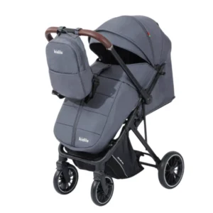 Poussette Valise Réversible avec Cache-Pieds et Sac Kidilo 6530 Gris