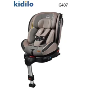 Siège Auto Évolutif Kidilo G407 Beige – Isofix 360° de la Naissance à 12 Ans