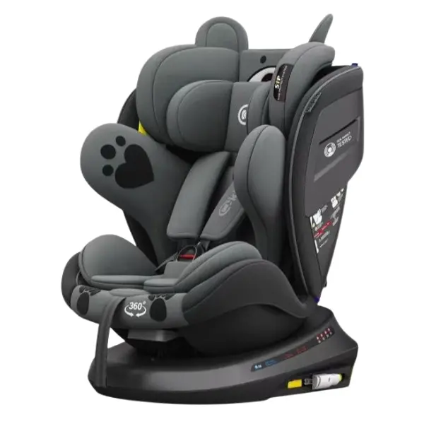 Siège Auto Bébé Murphy Isofix 360° Kidilo – Sécurité et Confort – Gris