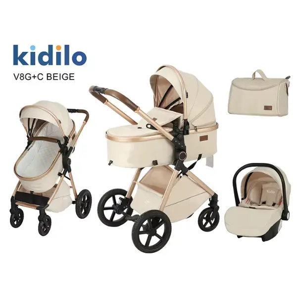 Pack Poussette V8G+C Universel 3en1 – Kidilo