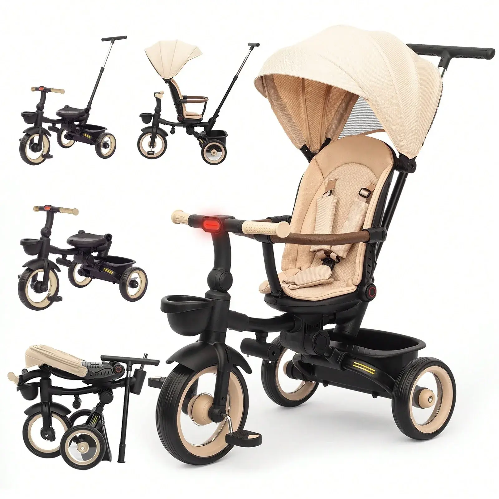 Tricycle pliable 7 en 1 pour enfants de 1 à 5 ans