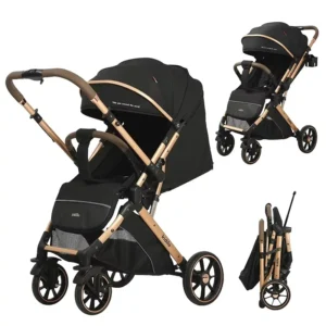 Kidilo 6600 Poussette Bébé Noir