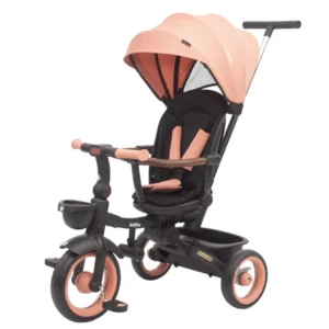 Tricycle pliable 7 en 1 pour enfants de 1 à 5 ans Rose