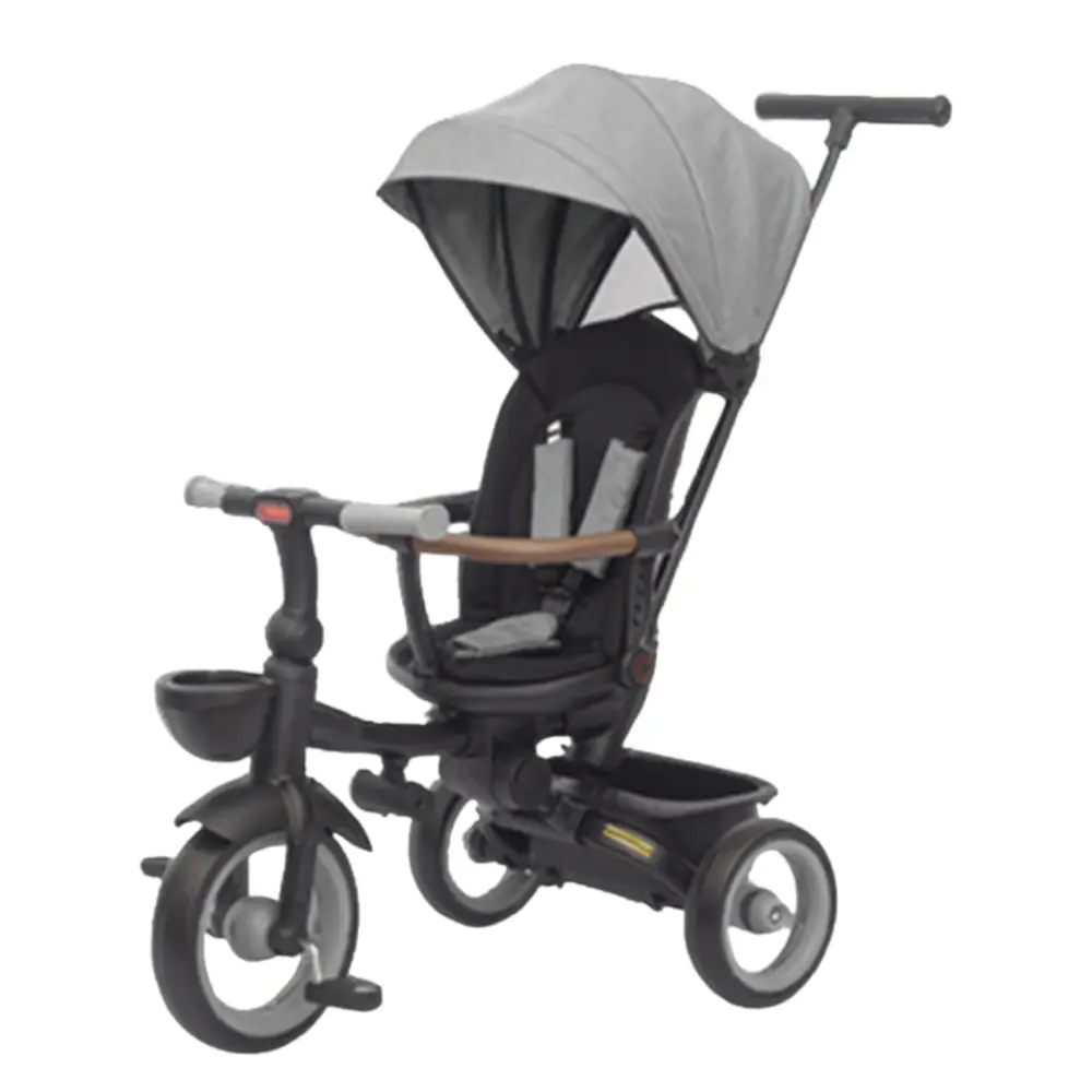 Tricycle pliable 7 en 1 pour enfants de 1 à 5 ans Gris