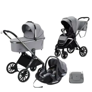 Poussette Trio Kidilo G100+C 3 en 1 Gris