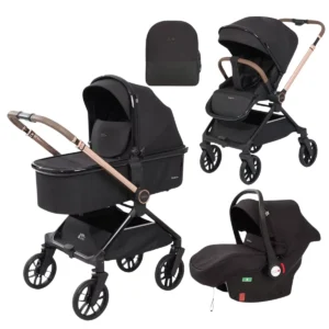 Poussette trio Kidilo D900 3 en 1 Noir
